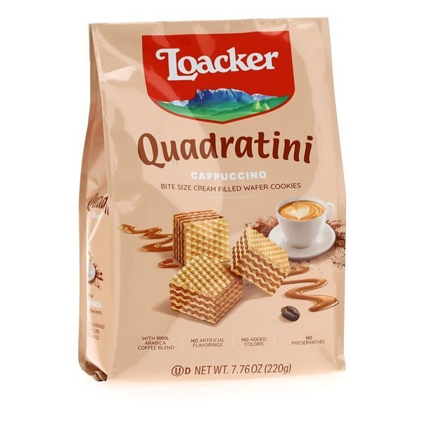 Loacker Wafer Quadratini Cappuccino, 250gr