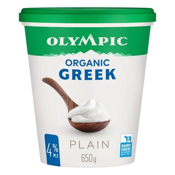 Olympic Organic Greek Yogurt Plain, 650gr
