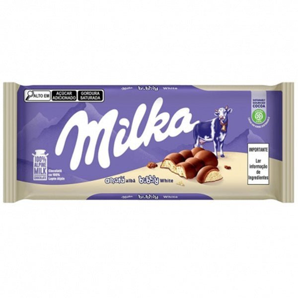 Milka Chocolate Bubbly White  Milk, 95gr