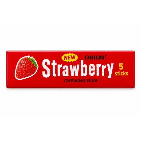 Chewing Gum Strawberry 5 sticks