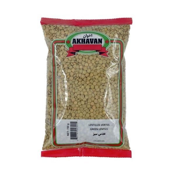 Akhavan Green Lentils, 750gr
