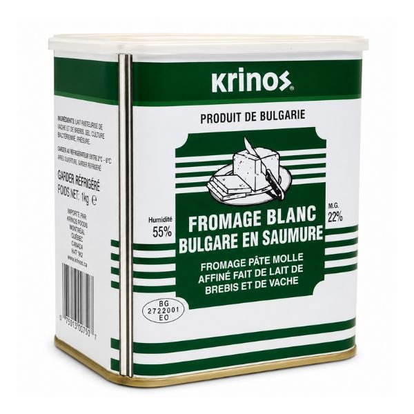 Krinos Bulgarian White Brined Cheese, 1kg