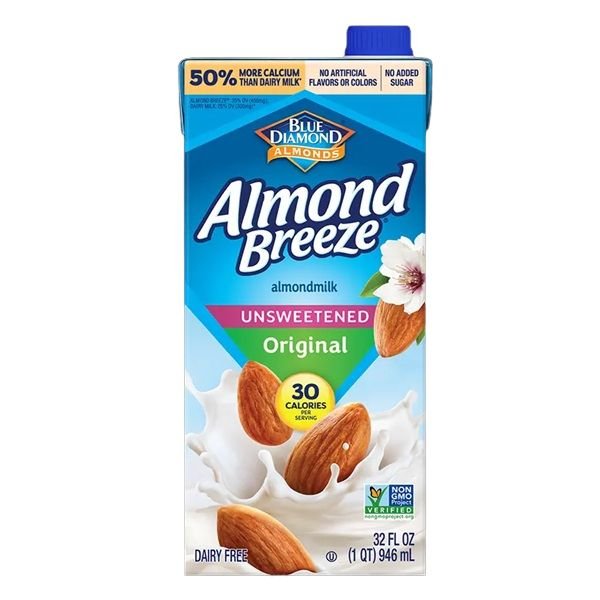 Blue Diamond Almond Breeze Unsweetened  Original, 946ml