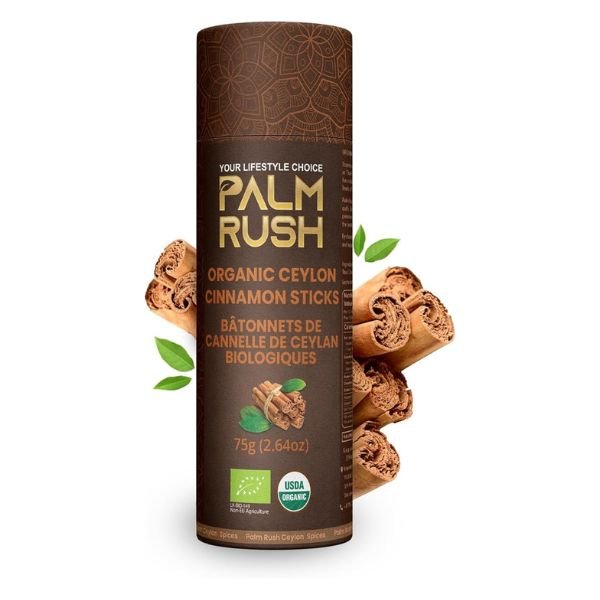 Palm Rush Organic Cinnamon Sticks, 75gr
