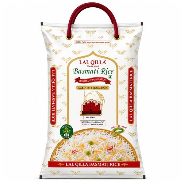 Lal Qilla Organic Basmati Rice, 10lb