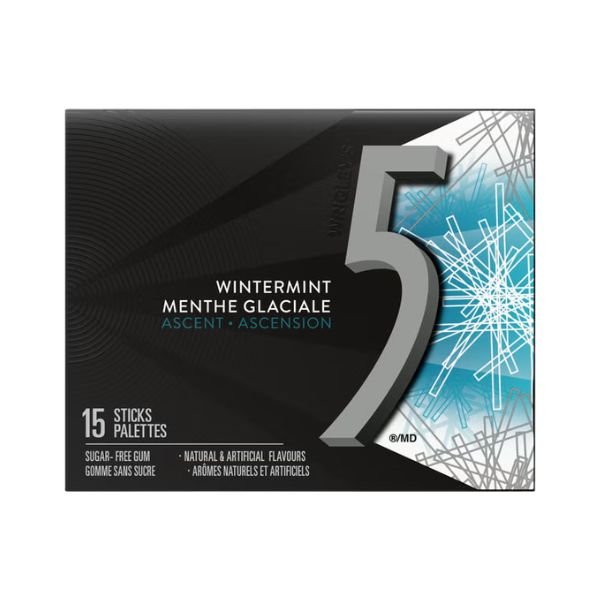 5 Gum Wintermint, 15ct
