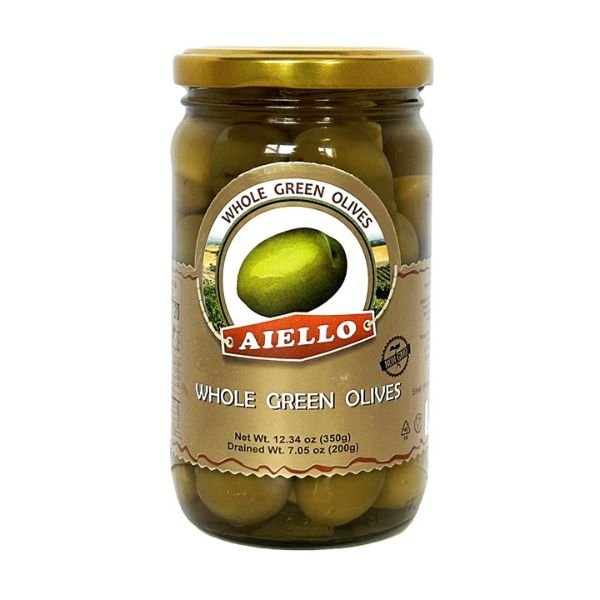Aiello Whole Green Olives, 700gr