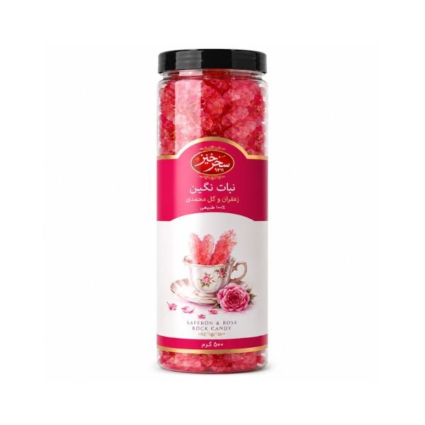 Saharkhiz Saffron & Rose Crystal Candy, 500gr