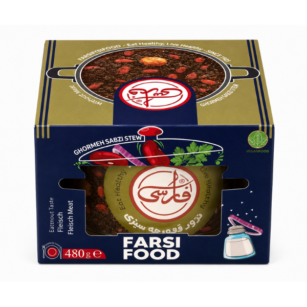 Farsi Canned Meatless Ghormeh Sabzi Stew, 480gr