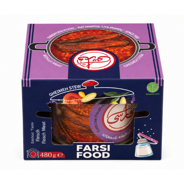 Farsi Canned Meatless Gheymeh With Eggplant Stew, 480gr