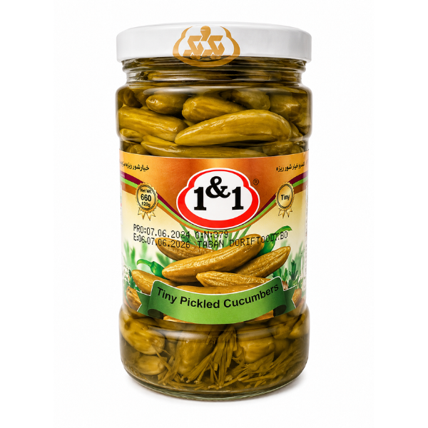 1&1 Tiny Pickled Cucumber, 660gr