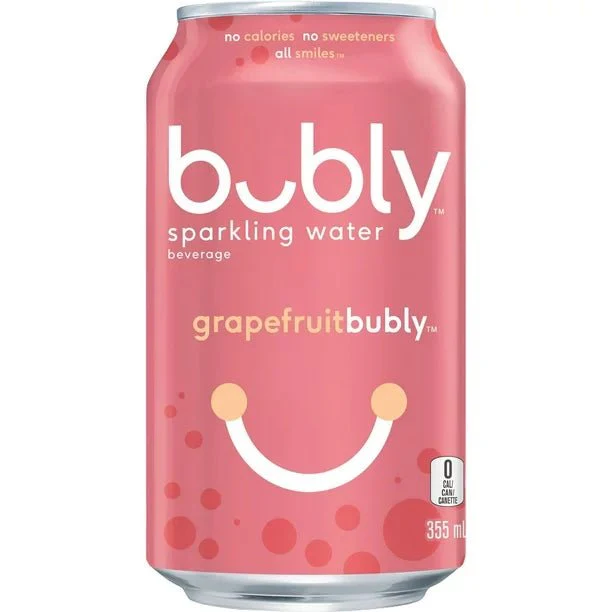 Bubly Sparkling Water Grapefruit, 335ml