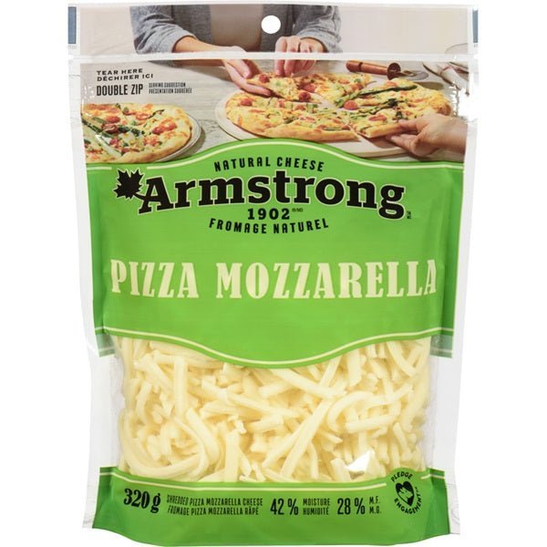 Armstrong Pizza Mozzarella Shredded Cheese, 320g