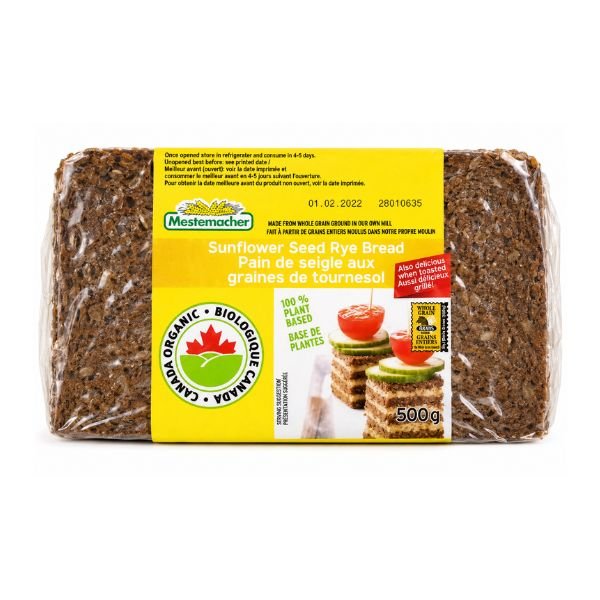 Mestemacher Sunflower Seed Rye Bread, 500gr