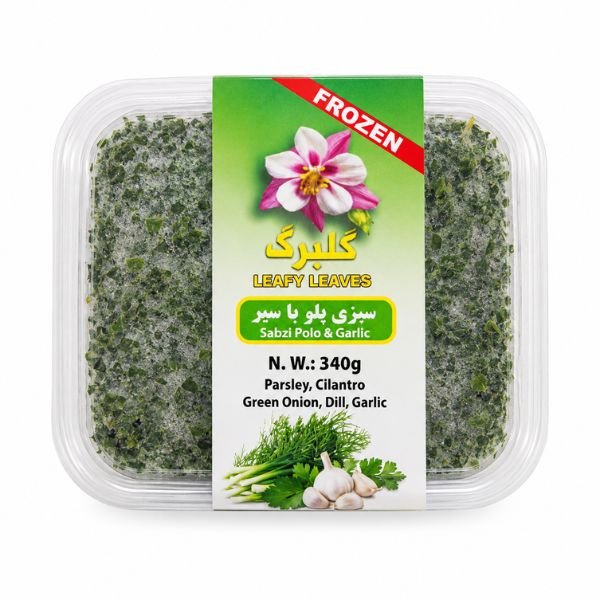Golbarg Frozen Sabzi Polo & Garlic, 340gr