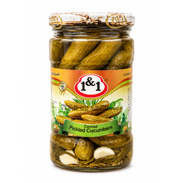 1&1 Mini Pickled Cucumber, 660gr