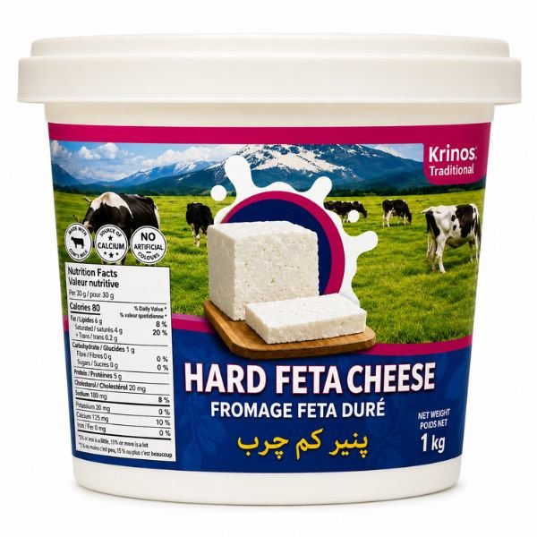 Navarino Hard Feta Cheese, 1Kg
