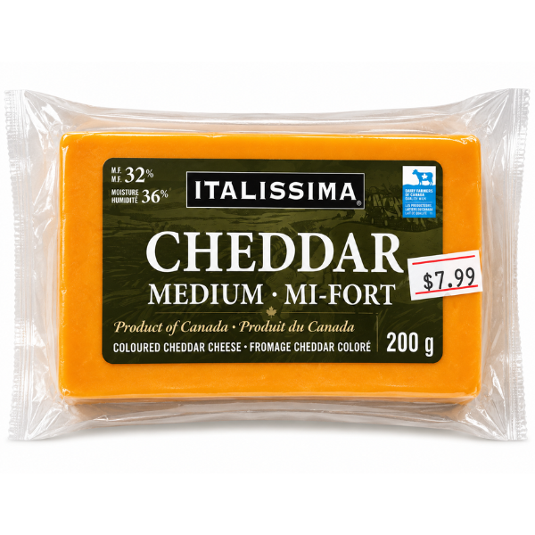 Italissima Cheddar Medium Colored, 200gr