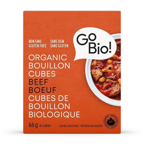 Go Bio Beef Organic Bouillon, 6 cubes